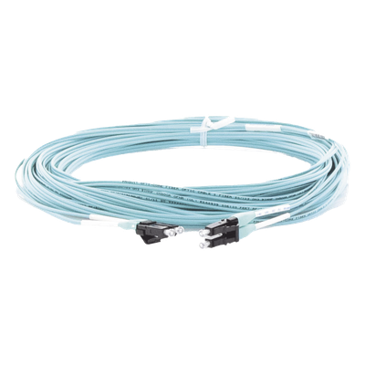 PANDUIT FX2ERLNLNSNM015 - Jumper de Fibra Óptica / OM3 50/125 / LC-LC Dúplex / OFNR Riser / Aqua / 15 m (49.21 pies) | SIERRA STORE