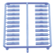 PANDUIT CIDBU-C - Iconos de Datos / Mini-Com / 14.2 mm Ancho / 2 mm Profundidad / 4.6 mm Altura / ABS / Paquete 100 / Azul | SIERRA STORE