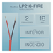 Cable FPLR / 2x16 AWG / 305m (1000 pies) / Rojo / UL 1666 FT4 / Detección y Evacuación de Incendios | SIERRA STORE