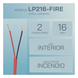 Cable FPLR / 2x16 AWG / 305m (1000 pies) / Rojo / UL 1666 FT4 / Detección y Evacuación de Incendios | SIERRA STORE