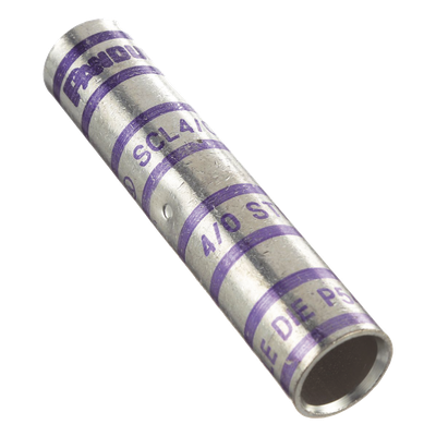 PANDUIT SCL4/0-X - Empalme de Compresión a Tope / Barril Largo de Cobre / Cable 4/0 AWG / 1 Pieza | SIERRA STORE