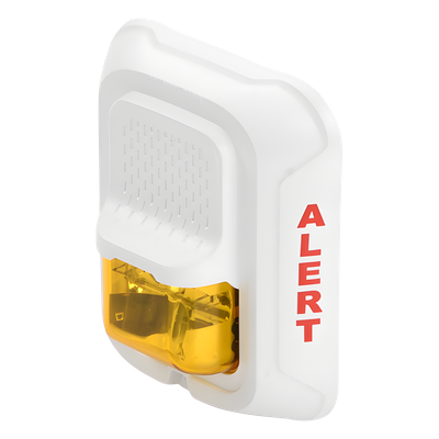 Lámpara Estroboscópica Color Blanco, para Notificación de Alerta, Montaje en Pared, Lente Estroboscópico Color Ámbar, Candelas | SIERRA STORE