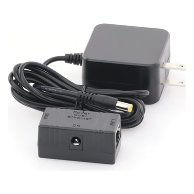 Inyector PoE / 10/100 Mbps / 2 x RJ45 / 18 VDC 660 mA / 90-264 VAC / LED Estado / 51 x 25 x 26.5 mm | SIERRA STORE