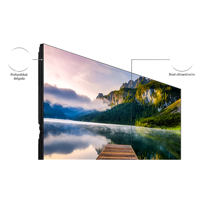 Kit Video Wall LCD 2x3 / 6 pantallas 55" / 116" diagonal / 500 nits / 24/7 / Daisy Chain DisplayPort / Montajes pared incluidos | SIERRA STORE