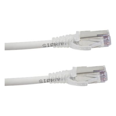 SIEMON SP6A-S05-02 - Patch Cord Cat6A Blindado / S/FTP / 28 AWG / 1.52 m (5 ft) / Diámetro 5.5 mm / Color Blanco | SIERRA STORE