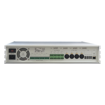 Etapa de potencia digital / 4x120W / Línea 100V / IP LAN / 4 zonas / Rack 2U / 6.56 pies | SIERRA STORE