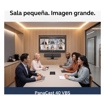Barra de Video para Salas de Reuniones / Campo de Visión 180° / Cámara Dual Panorámica 4K / Zoom Digital 4X / 6 Micrófonos Beamforming | SIERRA STORE