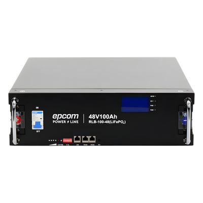 Batería de Litio de 4.8 Kwh, 48 Vcc, 100 Ah, 3U de Montaje en Rack con Pantalla de Monitoreo Local LCD | SIERRA STORE