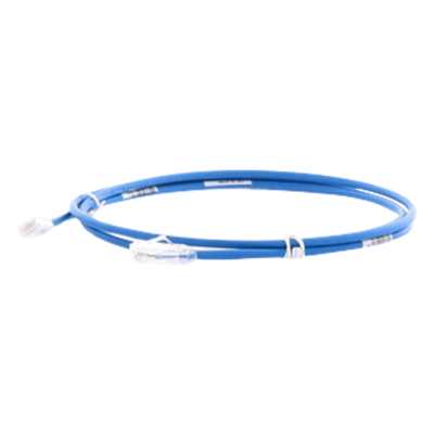 PANDUIT UTP28X5MBU - Cable de Parcheo UTP / Cat6A / 28AWG / CM/LSZH / 5 m (16.40 pies) / Azul | SIERRA STORE