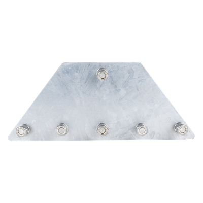 Placas Igualadoras de Retenida / 6 Retenidas / Acero Galvanizado por Inmersión / Kit con Tornillería y Separadores | SIERRA STORE