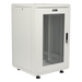 Gabinete Rackeable / 18U / 19 in / Puerta Cristal / Carga 750 Kg / 600x605x930 mm (23.6x23.8x36.6 in) / 3.05 ft Alto | SIERRA STORE
