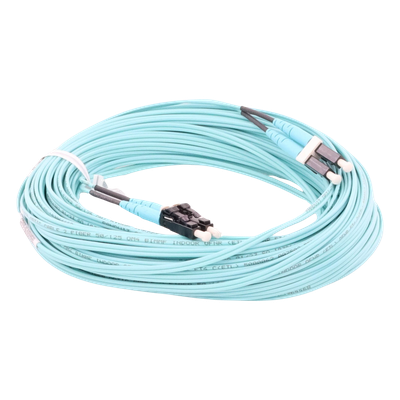 PANDUIT FZ2ERLNLNSNM020 - Jumper de Fibra Óptica / Multimodo OM4 50/125 / LC-LC Dúplex / OFNR Riser / 20 m (65.62 pies) / Color Aqua | SIERRA STORE