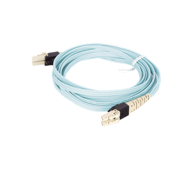 PANDUIT PVFZL10-10M3Y - Jumper PViQ de Fibra Óptica Multimodo 50/125 OM4, LC-LC Duplex, LSZH, Color Aqua, 3 Metros | SIERRA STORE