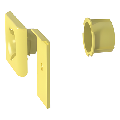 PANDUIT FR1.5IDELYL - Accesorio de Salida a Tubo / 1.5 in (38 mm) / Canaletas 4x4, 6x4, 12x4 / Color Amarillo / PC/ABS / Telcordia | SIERRA STORE