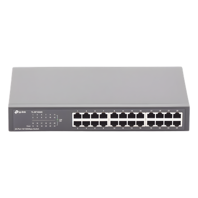 Switch no administrable / 24 puertos 10/100 Mbps / 35.7 Mpps / Escritorio o rack | SIERRA STORE