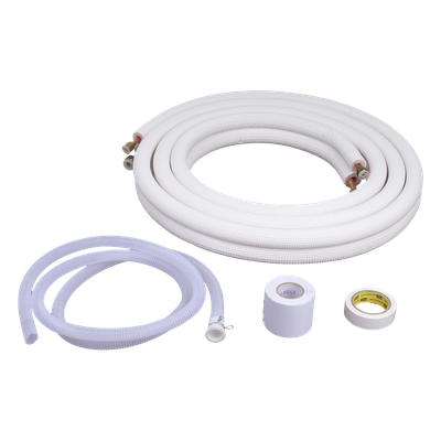 Kit de Tubería para Minisplit / Líneas 1/4" y 5/8" / Capacidad 2 a 3 Toneladas / Longitud 4 m (13.1 ft) / Aluminio con Puntas de Cobre | SIERRA STORE