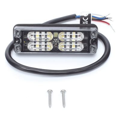 Luz de Advertencia LED / 12 LEDs 1W / 36 Patrones / Montaje Superficie 0.5" / IP67 / SAE Clase I / Rojo | SIERRA STORE