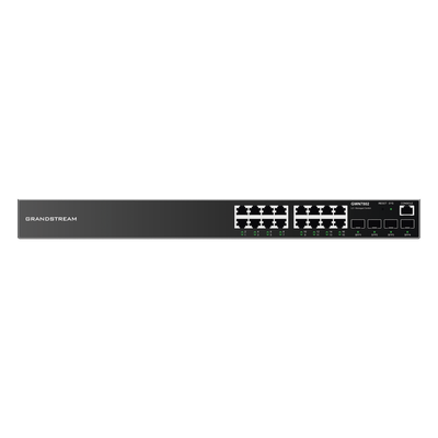 Switch Gigabit Administrable / 16 Puertos RJ45 10/100/1000 Mbps / 4 Puertos SFP Uplink / 40 Gbps Capacidad de Conmutación | SIERRA STORE