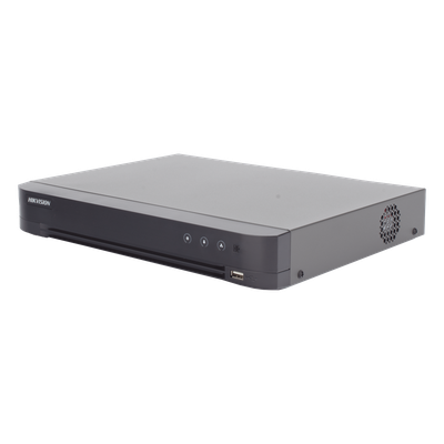 HIKVISION IDS-7208HUHI-M1/A/X - DVR Pentahíbrido / 8 Canales TURBOHD + 8 Canales IP / 16 Canales Combinados / 8 Megapixel (4K) / Audio | SIERRA STORE