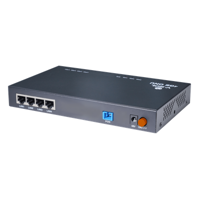 ONU Dual EPON/GPON / 4 Puertos PoE 802.3af/at Gigabit / 1 Puerto SC/UPC / Chasis Metálico / Triple Play | SIERRA STORE
