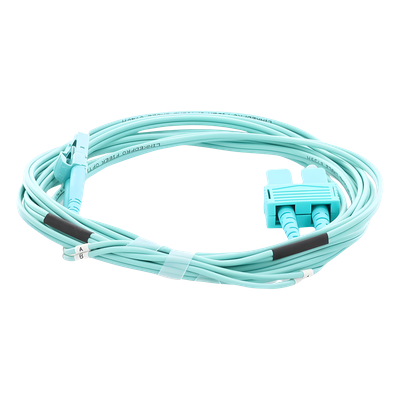 LINKEDPRO BY EPCOM LP-FOM3-LCSC-R03 - Jumper de Fibra Óptica / Multimodo OM3 50/125 / LC-SC Dúplex / OFNR Riser / 2.0 mm / 3 m (9.84 | SIERRA STORE