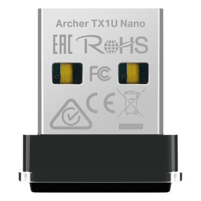 Adaptador USB Wi-Fi 6 / 287 Mbps / 2.4 GHz / Nano 17.5 × 15.8 × 7.1 mm / MU-MIMO / OFDMA / Driver Pre-cargado | SIERRA STORE