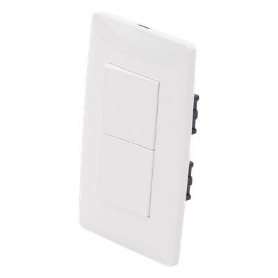 Apagador Escalera Doble / 10 A / 127 V CA / 60 Hz / 1 1/2 Módulos | SIERRA STORE