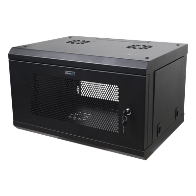 Gabinete de Pared / 6U / 19'' / 455 mm Profundidad / 80 kg Carga / Acero Reforzado / 1.49 ft Alto | SIERRA STORE