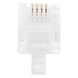 LINKEDPRO BY EPCOM TCRJ11-100 - Plug Modular RJ11 / 4 Contactos / Chapado Oro 50 Micras / Paquete 100 Piezas | SIERRA STORE