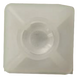 Base Autoadherible para Cinchos / 19x19 mm / Nylon Resistente / Temperatura -10°C a 50°C / Paquete 100 Piezas / Orificio Central para | SIERRA STORE