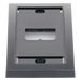 PANDUIT CFPE2BLY - Placa de Pared Vertical / 2 Puertos Mini-Com / Con Espacio para Etiquetas / 2.75 x 4.5 pulgadas / Negro | SIERRA STORE