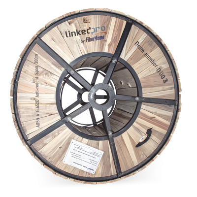 Cable de Fibra Óptica ADSS / Monomodo G.652D / 6 Hilos / Armadura Anti-Roedor / Span 200 m (656.2 ft) / 4 km / Dieléctrico | SIERRA STORE