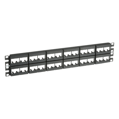 PANDUIT CPP48WBLY - Panel de Parcheo Modular / 48 Puertos / 2 UR / 19in / Plano / Sin Blindaje / Mini-Com | SIERRA STORE