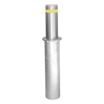 ACCESSPRO XB-220-HBL - Bolardo Hidráulico Antiembestida / 220 mm × 600 mm (0.72 ft × 1.97 ft) / Acero Inoxidable 304 / 200,000 J / | SIERRA STORE