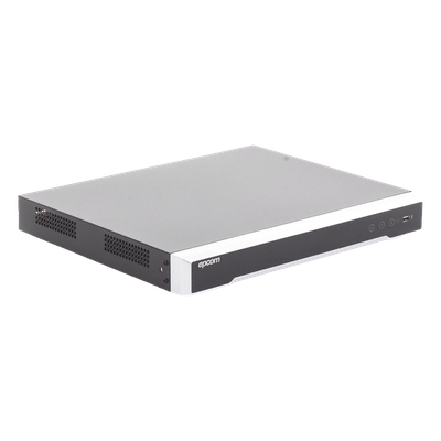 (ACUSENSE / Evita Falsas Alarmas) DVR 4K / 16 Canales TURBOHD + 16 Canales IP / 2 Bahía de Disco Duro / Audio por Coaxitron / Salida | SIERRA STORE