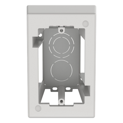 PANDUIT JB1DWH-A - Caja de Pared Superficial / ABS / 133x88.5x69.8 mm / Salidas 1/2-3/4-1 in / Cinta Adhesiva / Blanco | SIERRA STORE