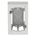 PANDUIT JB1DWH-A - Caja de Pared Superficial / ABS / 133x88.5x69.8 mm / Salidas 1/2-3/4-1 in / Cinta Adhesiva / Blanco | SIERRA STORE
