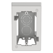 PANDUIT JB1DWH-A - Caja de Pared Superficial / ABS / 133x88.5x69.8 mm / Salidas 1/2-3/4-1 in / Cinta Adhesiva / Blanco | SIERRA STORE