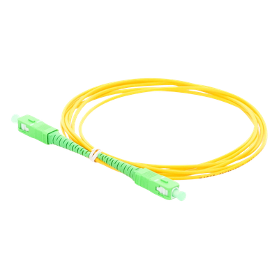 LINKEDPRO BY EPCOM LPSMJSCASCASP22 - Jumper de Fibra Óptica Monomodo SC/APC SC/APC Simplex, color amarillo, 2 metros, 2mm | SIERRA STORE