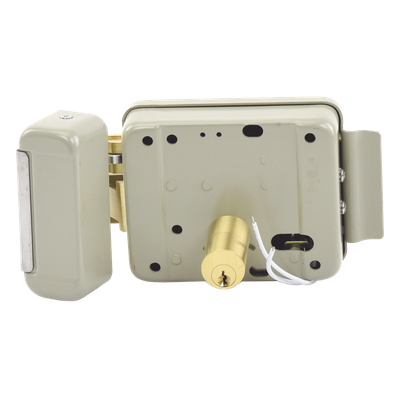 ACCESSPRO ACCESSRIM - Cerradura Eléctrica / 12 VCA 2.5 A / Doble Cerrojo / Activación por Pulso 2 s / Exterior / Derecha / 129 x 103 x | SIERRA STORE