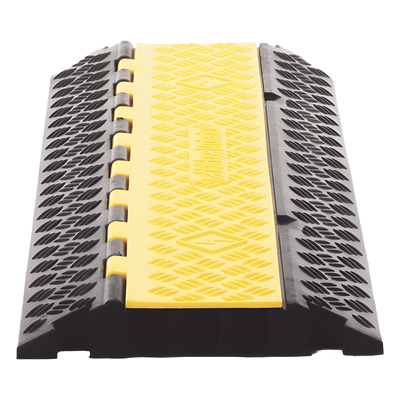 ACCESSPRO AC903-V2 - Protector de Cable / 3 Canales / Carga 5 Toneladas / Canal 30x30 mm / Base Goma y Tapa Plástico / 90 cm Largo / | SIERRA STORE