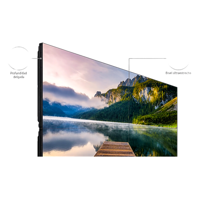 Kit Video Wall LCD 3x3 / 55" Full HD / 500 nits / 24/7 / Bisel 2.3mm / 164" diagonal / Montaje Peerless | SIERRA STORE