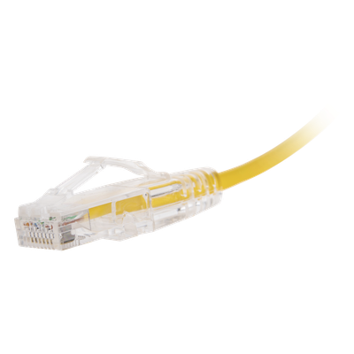 LINKEDPRO BY EPCOM LP-UT6-030-YE28 - Cable de Parcheo Slim UTP Cat6 / 30 cm (0.98 ft) / 28 AWG / Amarillo / 10 Gbps | SIERRA STORE