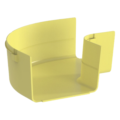 PANDUIT FRRA6X4LYL - Ángulo Recto Horizontal / 90° / Para Canaleta 6x4 / Radio de Curvatura 50.8 mm / Color Amarillo / ABS 94V-0 | SIERRA STORE