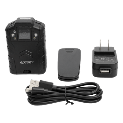 EPCOM XMRX5V2 - Body Camera / Video 4 Megapixel / Captura 48 Megapixel / IR 15 m (49.2 ft) / Ángulo 130° / Almacenamiento 128 GB | SIERRA STORE