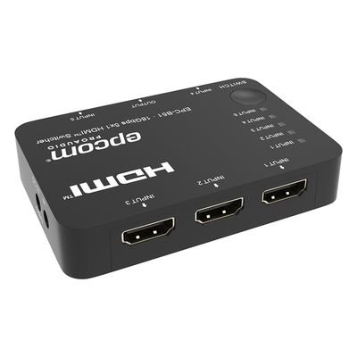 Conmutador HDMI / 5 Entradas x 1 Salida / 18 Gbps / 4K@60Hz / YCbCr 4:4:4 / HDR / Dolby Vision / HDCP 2.2 | SIERRA STORE