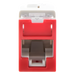 SIEMON U6A-H03NS - Jack RJ45 Cat6a / UTP / Montaje Híbrido Plano-Angulado / Terminación 110 / Color Rojo | SIERRA STORE