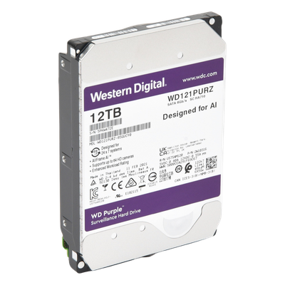 Disco duro WD de 12TB / 7200RPM / Optimizado para Videovigilancia | SIERRA STORE