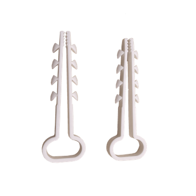 Clips Sujetadores de Plástico / 6 a 12 mm / 100 Piezas / Fijación en Pared / UTP, Coaxial y Eléctrico Ligero | SIERRA STORE