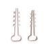 Clips Sujetadores de Plástico / 6 a 12 mm / 100 Piezas / Fijación en Pared / UTP, Coaxial y Eléctrico Ligero | SIERRA STORE